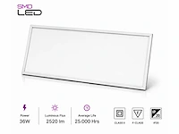 40 x led paneel 36w – 3000k warm wit - 1195x295mm – ip20 – zodiac-36 - afbeelding 2 van  5