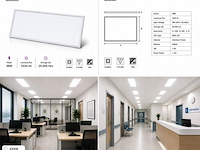 40 x led paneel 36w – 4200k neutraal wit - 1195x295mm – ip20 – zodiac-36 - afbeelding 5 van  5