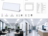 40 x led paneel 36w – 6400k koud wit - 1195x295mm – ip20 – zodiac-36 - afbeelding 5 van  5