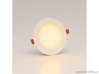 40 x led paneel – rond inbouw – 8w – 3000k warm wit – ip20 - afbeelding 1 van  4