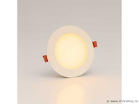 40 x led paneel – rond inbouw – 8w – 3000k warm wit – ip20 - afbeelding 1 van  4