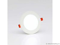 40 x led paneel – rond inbouw – 8w – 6500k koud wit – ip20 - afbeelding 1 van  4