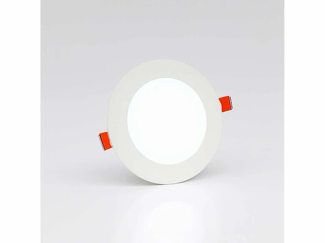 40 x led paneel – rond inbouw – 8w – 6500k koud wit – ip20 - afbeelding 1 van  4