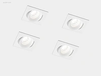 40 x neo square design inbouwspots wit, gu10 - afbeelding 6 van  7