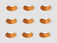 40 x solo deep inbouwspots wit/goud - afbeelding 2 van  10