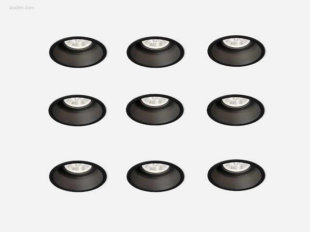 40 x solo deep inbouwspots zwart - afbeelding 1 van  9