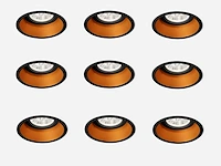 40 x solo deep inbouwspots zwart/goud - afbeelding 1 van  5