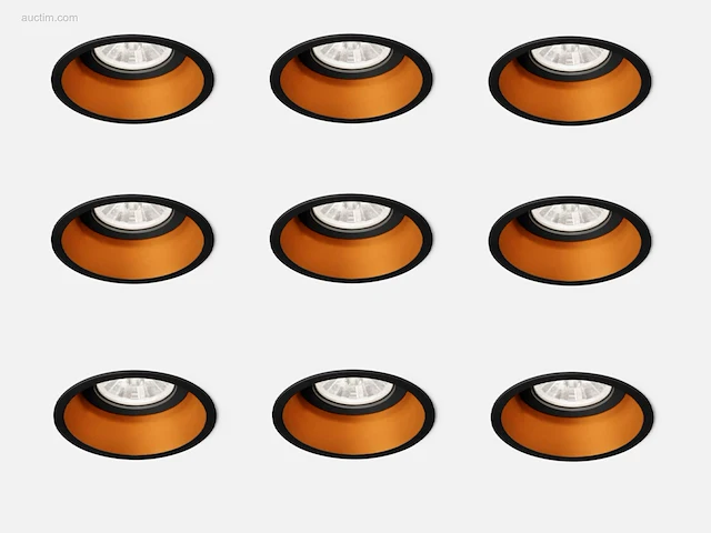 40 x solo deep inbouwspots zwart/goud - afbeelding 10 van  10