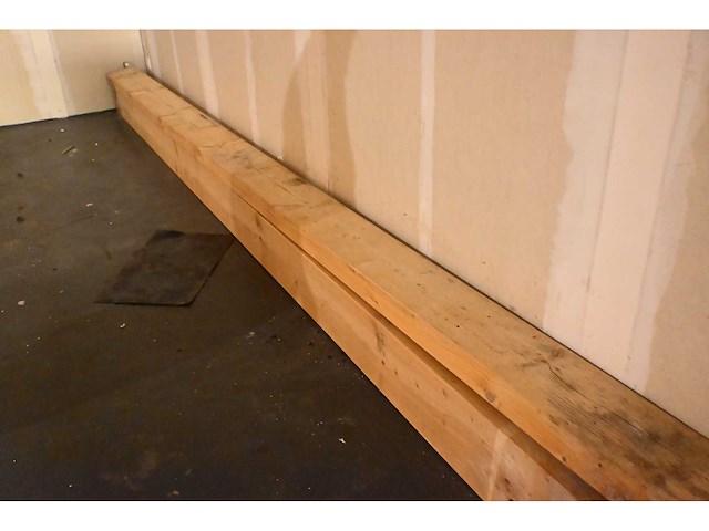 400cm / houten balk / houten plaatmateriaal (6x) - afbeelding 1 van  4