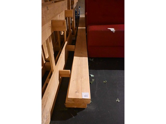 400cm / houten balk / houten plaatmateriaal (6x) - afbeelding 2 van  4