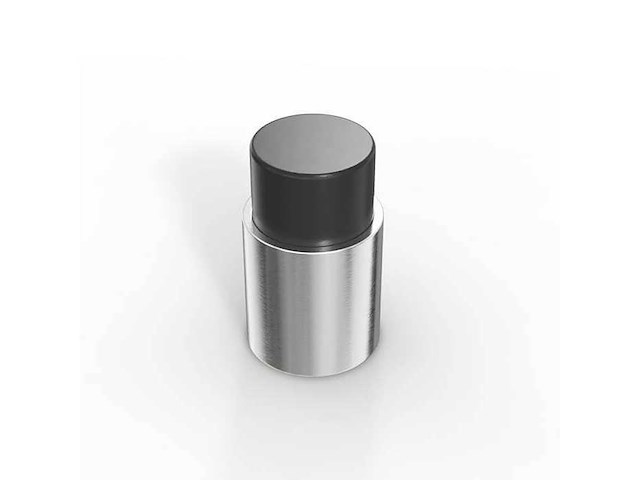 (400x) stopper - nikkel chroom - wandmontage 35 mm - afbeelding 1 van  1