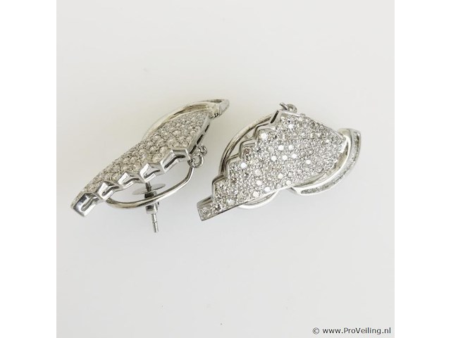 4.09ct earrings - afbeelding 3 van  6