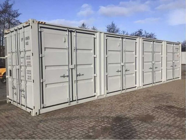 40ft high cube hq / 12 meter opslagcontainer met 3 zijdeuren - afbeelding 1 van  16