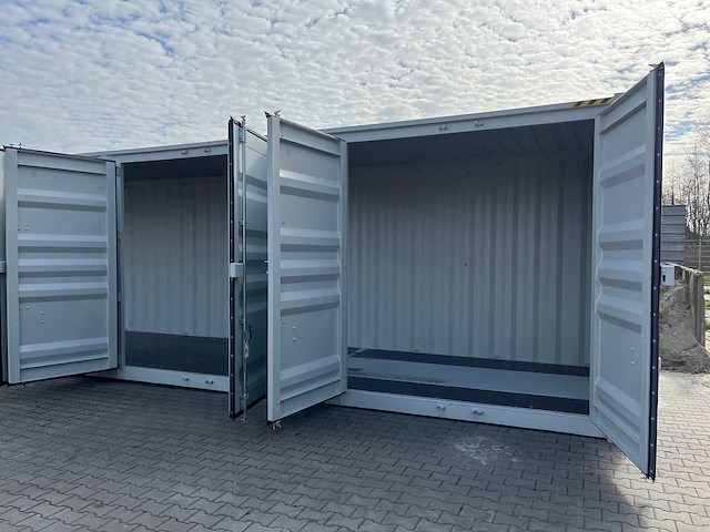 40ft high cube hq / 12 meter opslagcontainer met 3 zijdeuren - afbeelding 2 van  7