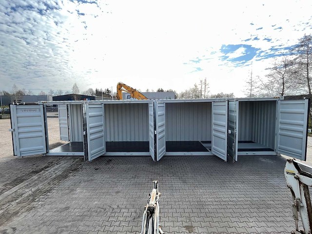 40ft high cube hq / 12 meter opslagcontainer met 3 zijdeuren - afbeelding 7 van  7