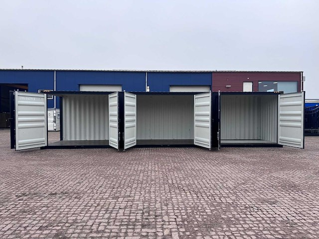 40ft high cube hq / 12 meter opslagcontainer met 3 zijdeuren - afbeelding 1 van  19