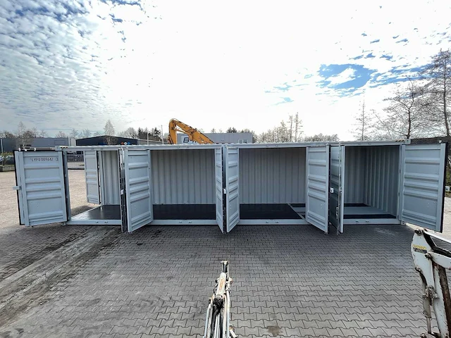 40ft high cube hq / 12 meter opslagcontainer met 3 zijdeuren - afbeelding 17 van  18