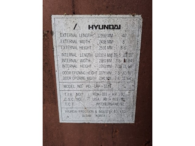 40ft zeecontainer - afbeelding 7 van  7