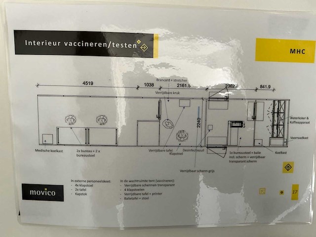 40ft zorg-/kantoorcontainer met hydraulisch nivelleersysteem – volledig uitgerust - afbeelding 5 van  43