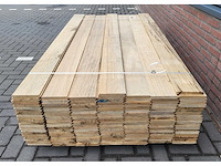 40m2 afrikaans eiken vloerdelen 18 x 140 mm, lengte 210cm ( 136x ) - afbeelding 1 van  4