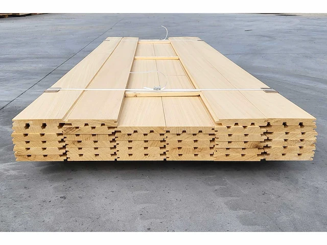 40x abachi triple rhombus 21 x 140mm , lengte 238cm - afbeelding 5 van  6