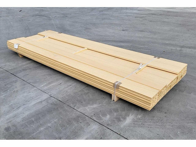 40x abachi triple rhombus 21 x 140mm , lengte 238cm - afbeelding 6 van  6