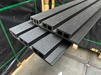 40x composiet gevelbekleding triple rhombus zwart 290cm lang - 22 m2 - afbeelding 4 van  5