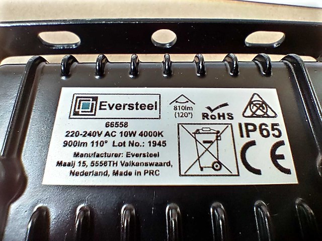 40x eversteel - led flood light 10 watt - afbeelding 4 van  6