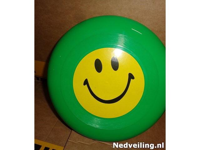 40x frisbee smiley groen - afbeelding 2 van  3