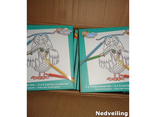 40x mapje met 10 kleurkaarten met envelop fabeltjeskrant - afbeelding 3 van  3