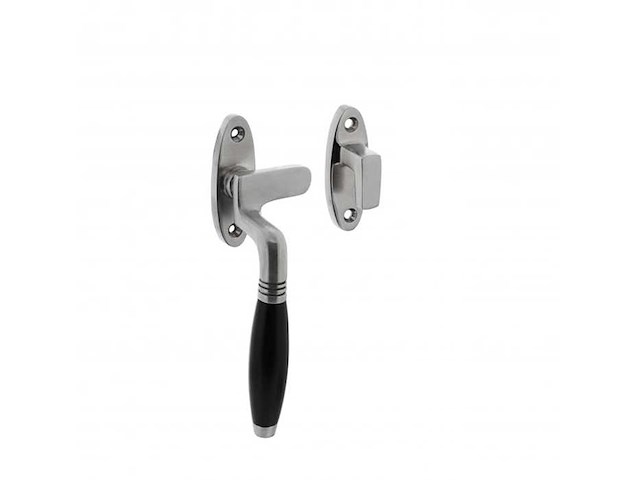 (40x) raamsluiter jaren ‘30 / nikkel chroom - links - afbeelding 1 van  1