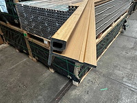 40x rhombus eiken gevelbekleding composiet incl. montagebeugels - 290 cm lang - afbeelding 2 van  5