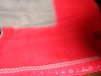 40x sjaal roze/wit - afbeelding 2 van  3