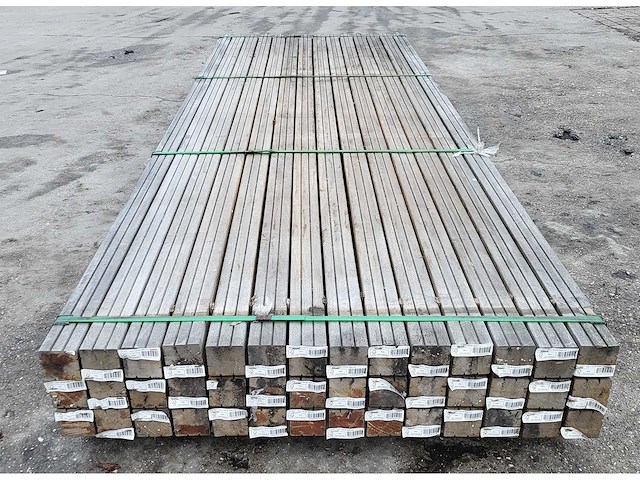 42x kapur palen 68 x 68 cm, lengte 305 cm - afbeelding 6 van  6