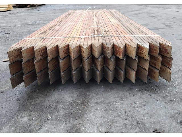 42x kapur palen 68 x 68 mm, lengte 275 cm - afbeelding 3 van  5