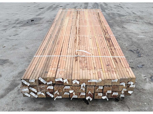 42x kapur palen 68 x 68 mm, lengte 275 cm - afbeelding 2 van  5