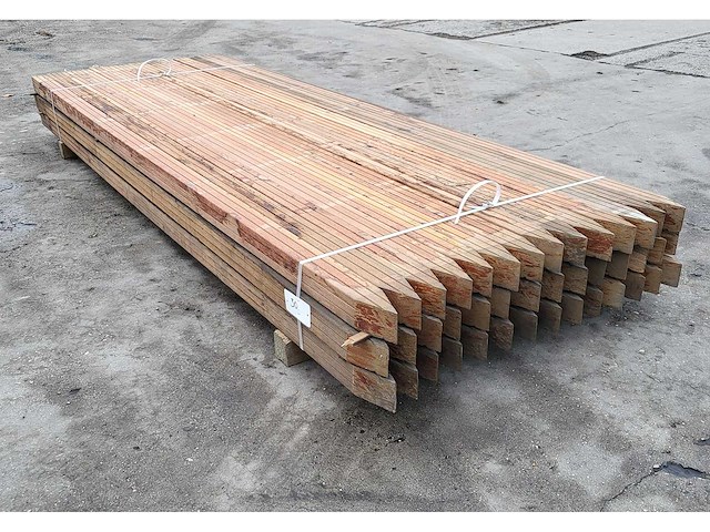 42x kapur palen 68 x 68 mm, lengte 275 cm - afbeelding 4 van  5