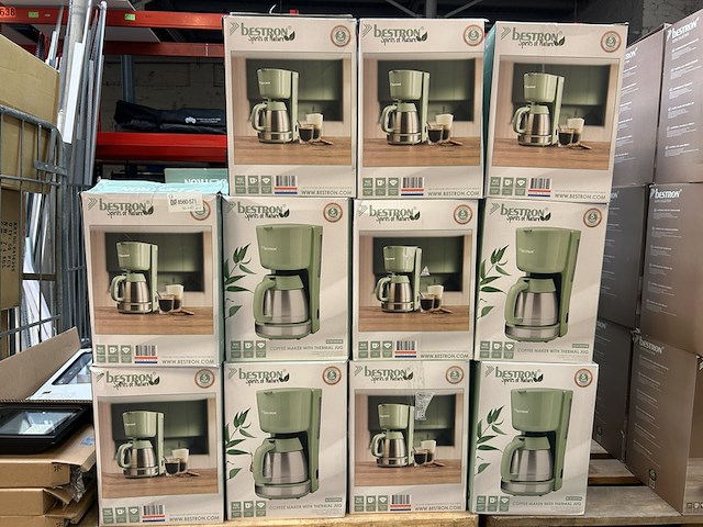 42x koffiezetapparaat met thermoskan bestron, spirits of nature acm100spnm - afbeelding 1 van  3