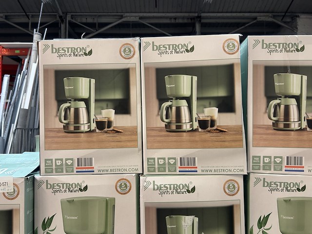 42x koffiezetapparaat met thermoskan bestron, spirits of nature acm100spnm - afbeelding 2 van  3