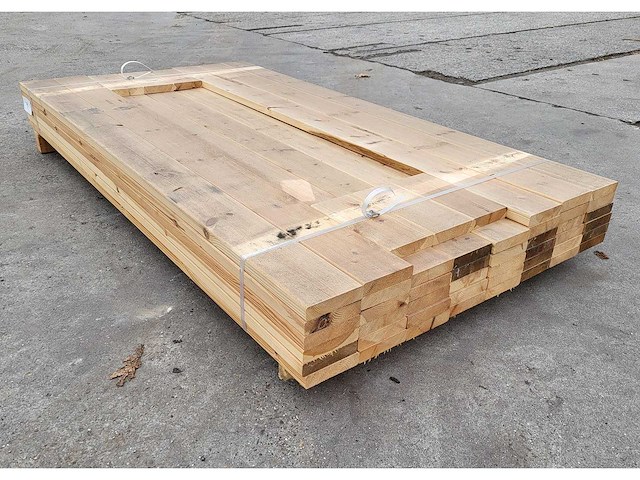 45 x grenen regels 28 x 120 mm geschaafd, lengte 200 cm - afbeelding 2 van  4