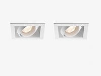 45 x gt square 1.0 design inbouwspots wit