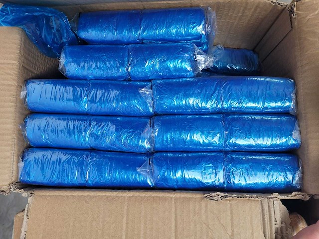 46 cm - blauwe wegwerphoezen (7x) - afbeelding 2 van  6