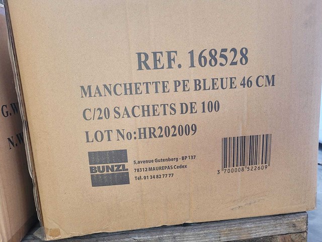 46 cm - blauwe wegwerphoezen (7x) - afbeelding 3 van  6