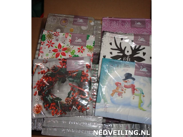 46 pakjes met harmony kerstservetten 3 laags 20pcs 33cm - afbeelding 1 van  3