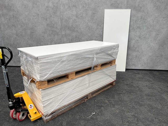 46x bureaublad 200x80 wit - afbeelding 1 van  5