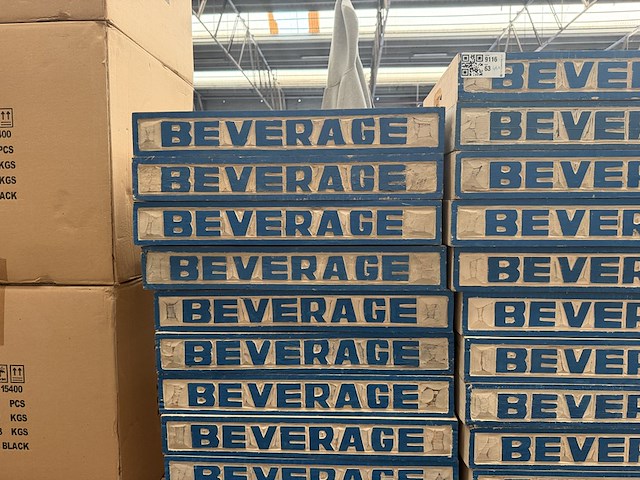 46x houten dienblad 'beverage' 35x55 cm - afbeelding 3 van  9