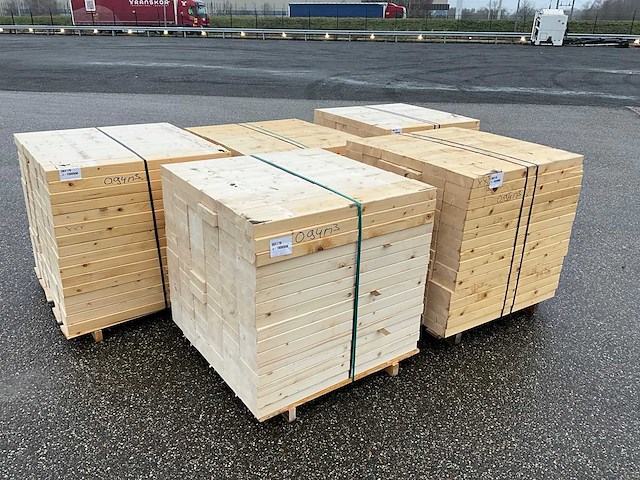 474x vuren balk +/- 58x170x1000mm - afbeelding 1 van  9