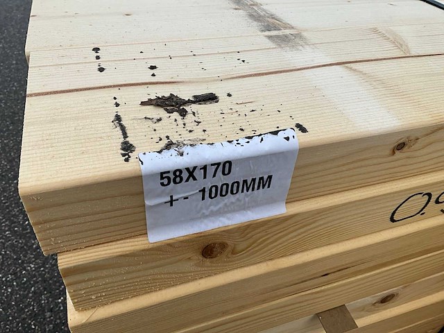 474x vuren balk +/- 58x170x1000mm - afbeelding 9 van  9