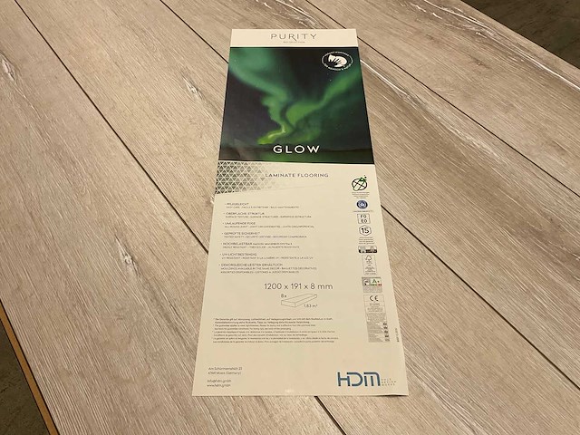 47,5m² purity glow gelakt eiken laminaatvloer - afbeelding 11 van  12