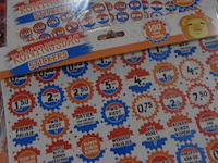 48 pakjes met 100 koningsdag (prijs) stickers - afbeelding 2 van  3